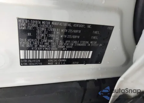 2021 Toyota Rav4 Hybrid Xse from USA, damaged, VIN 4T3E6RFV1MU018889